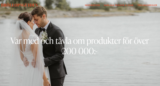 Samarbete med Bröllopsguiden - Vinn ert bröllop!